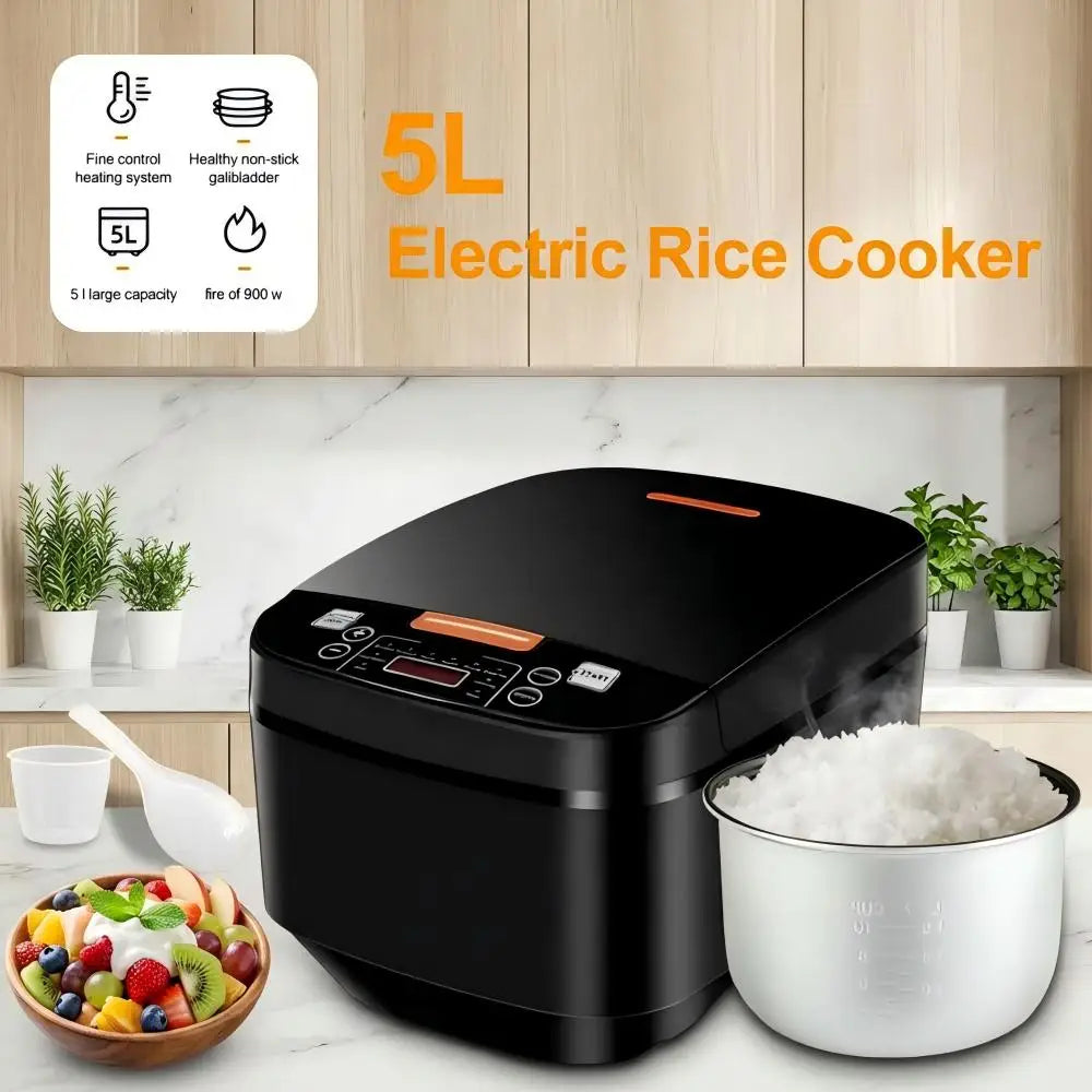 5L Smart Household Rice Cooker – Multi-Function, Heat Preservation & Quick Boil