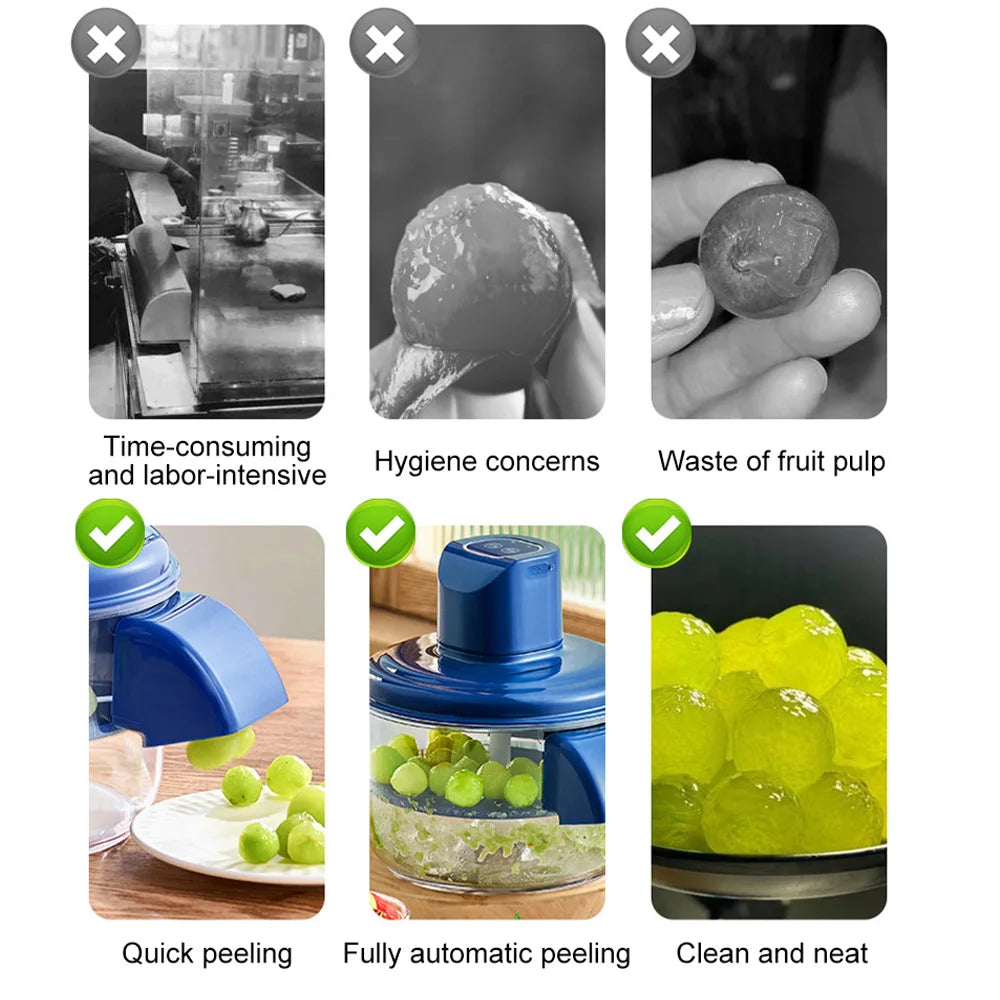 Cordless Automatic Fruit & Vegetable Peeler – 5-Blade, USB-C Rechargeable