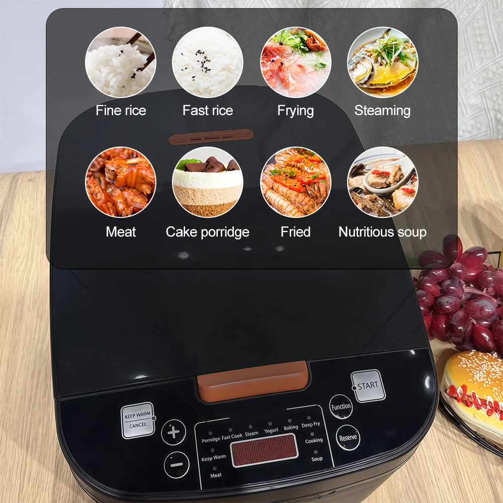 Electric Rice Cooker 5L Smart Household Multi-Cooker  Heat Preservation Stewing Rice Cooker Fine Cook Quick Boiling Rice Cooker