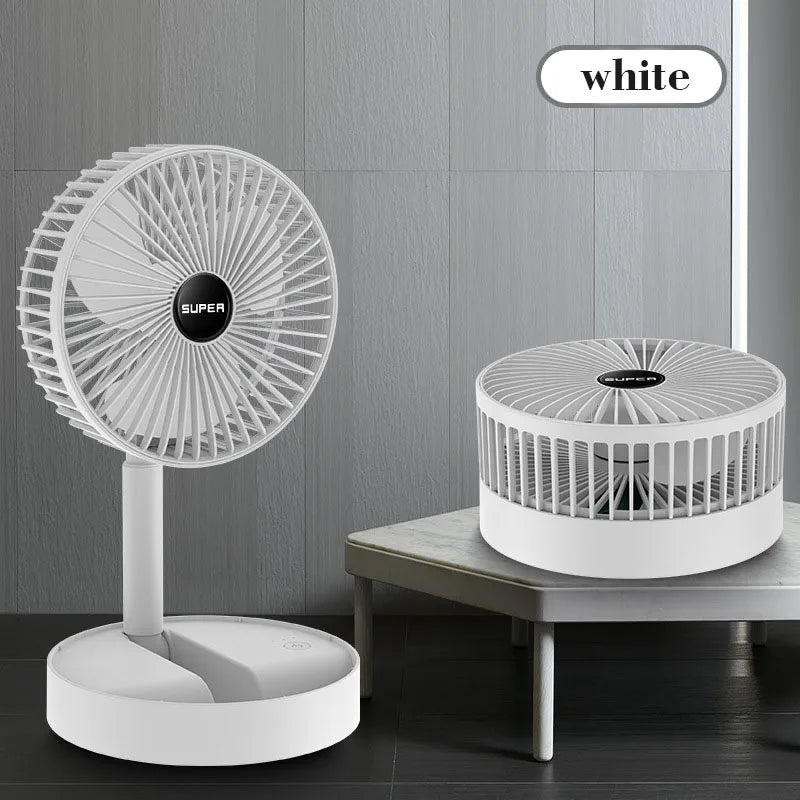 Foldable USB Desktop Fan – Portable & Rechargeable for Home, Office & Dormitory