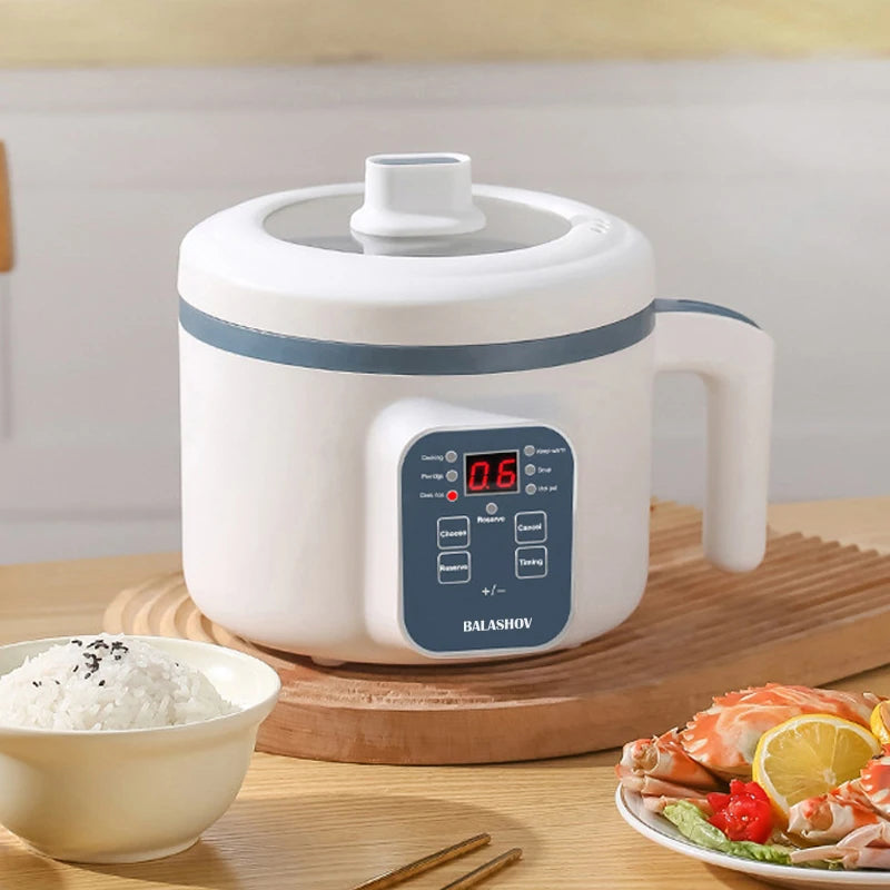 1.7L Mini Electric Rice Cooker – Non-Stick, Multi-Function, Single & Double Layer