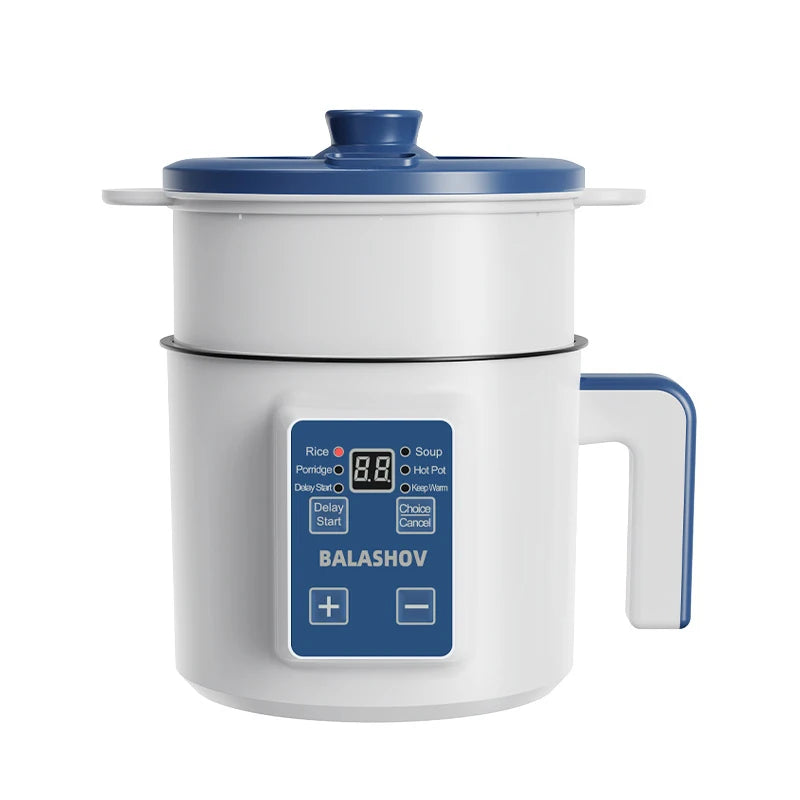 1.7L Mini Electric Rice Cooker – Non-Stick, Multi-Function, Single & Double Layer