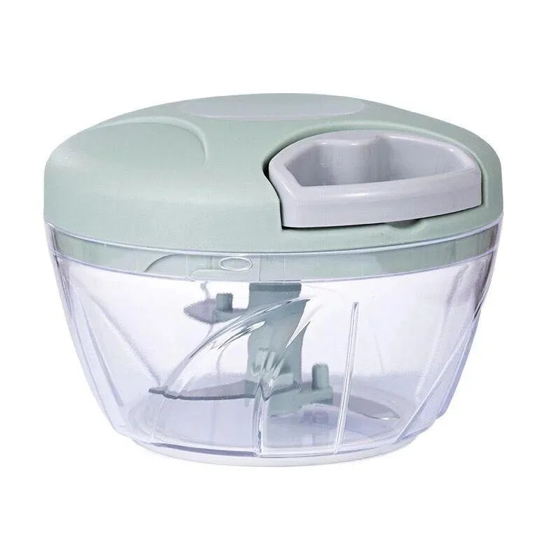 Manual Garlic Chopper & Vegetable Mincer – Pull-Cord Crusher, 500ml & 900ml