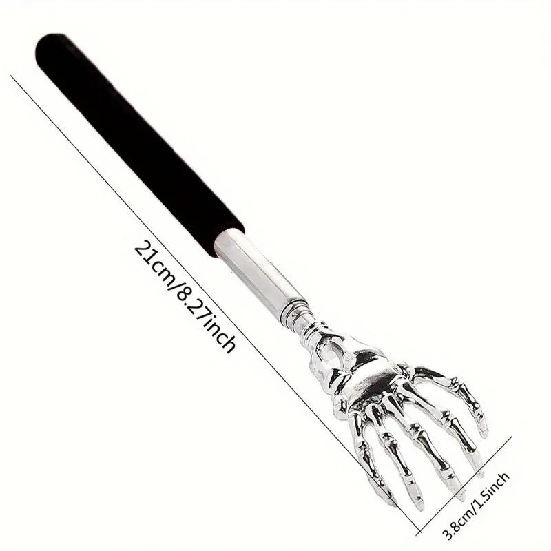 Telescoping Back Scratcher – Extendable Stainless Steel Scratcher & Massager for People & Pets