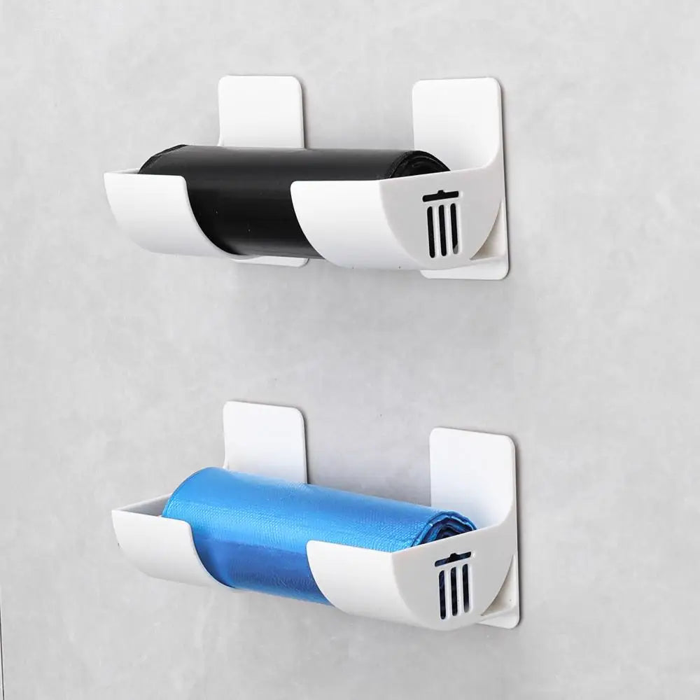 Wall Mounted Bin Bag Dispenser & Holder – Kitchen Organiser (2, 4 or 6 Pack)