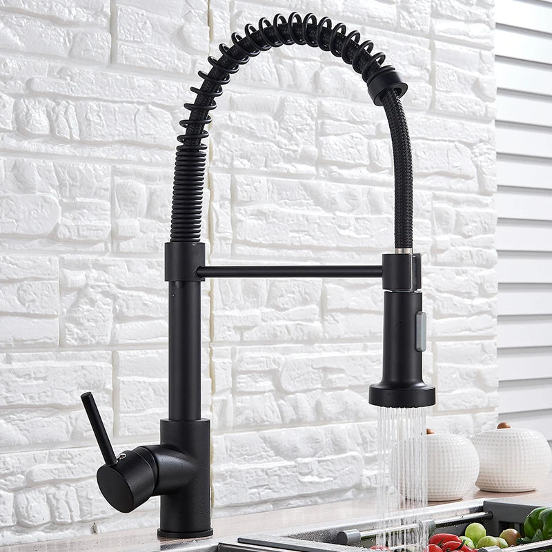 Pull-Down Kitchen Mixer Tap – Single Handle, 360° Rotation, 2-Way Spray