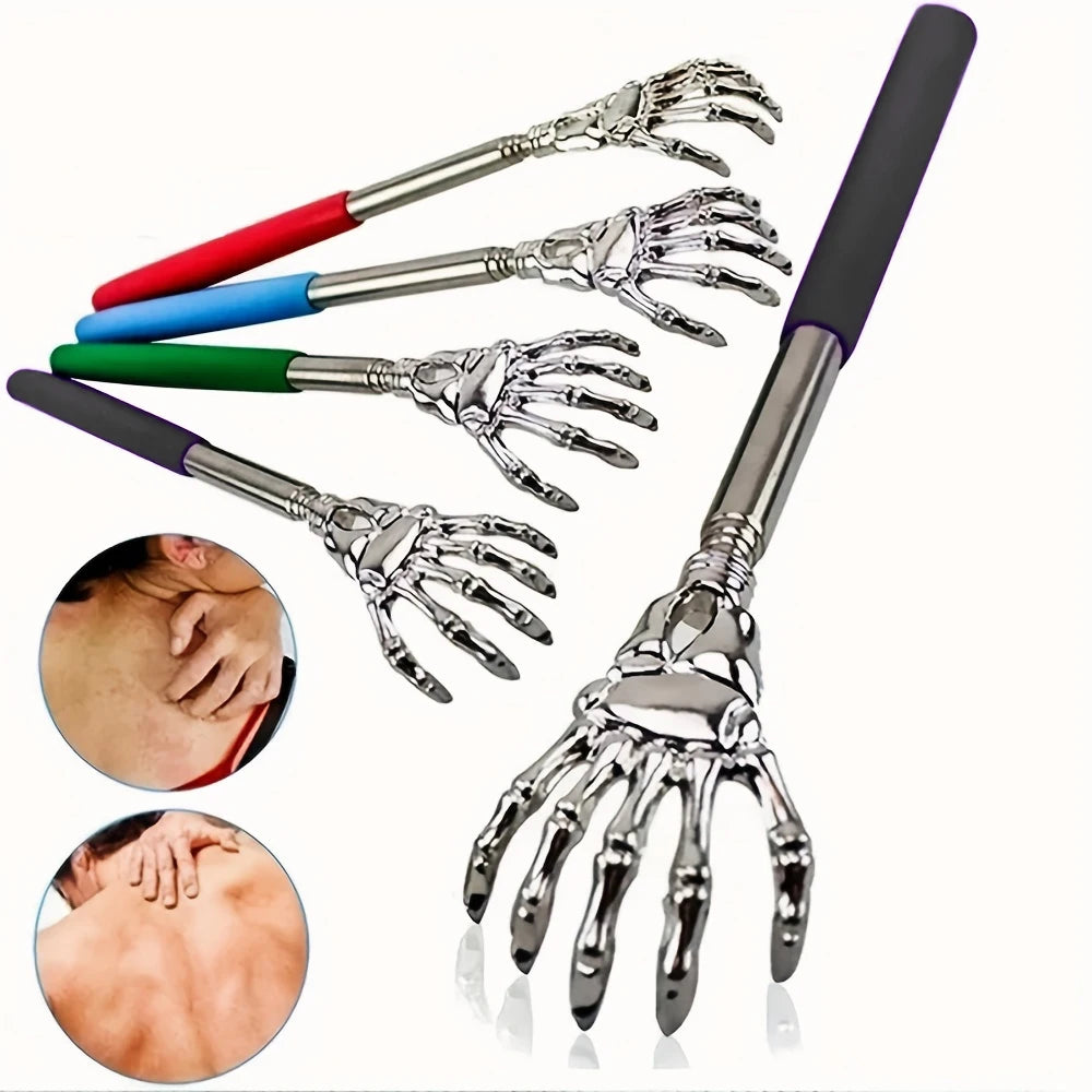 Telescoping Back Scratcher – Extendable Stainless Steel Scratcher & Massager for People & Pets