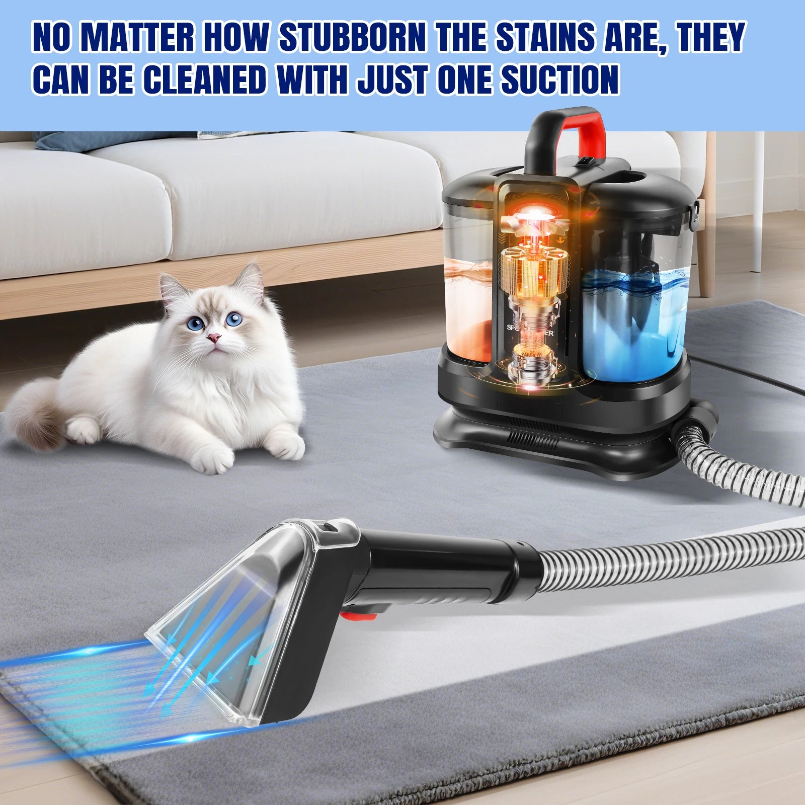 Portable Spot & Stain Cleaner Machine – Carpet, Upholstery, Sofa & Car Seats