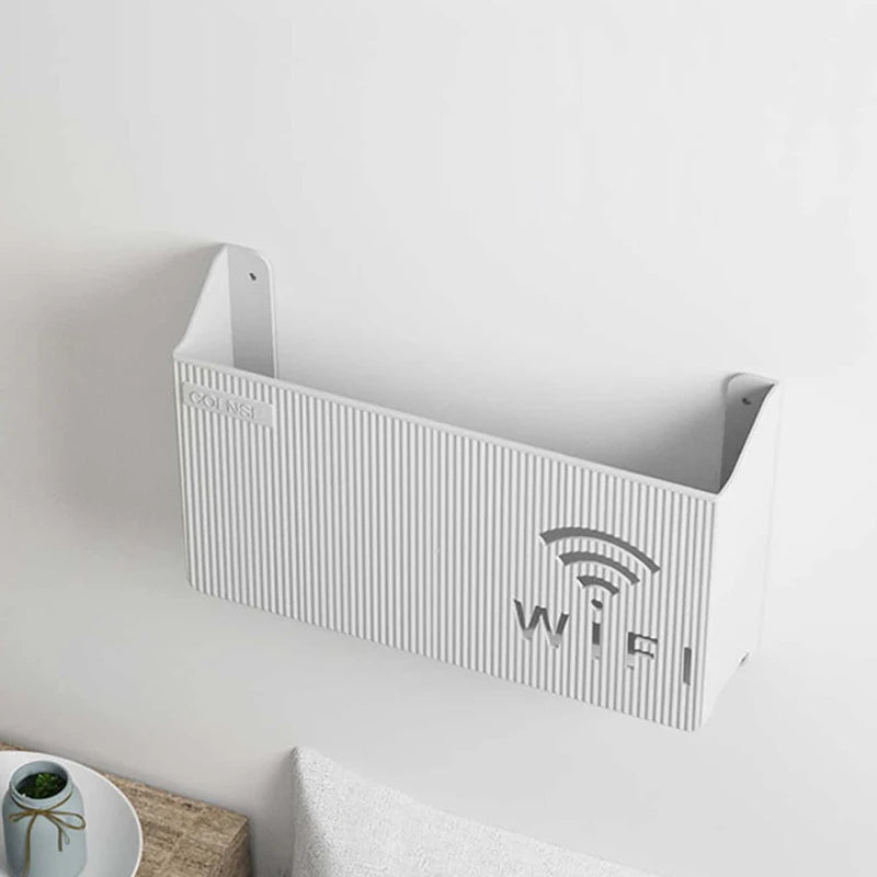 Router & TV Set-Top Box Storage Rack – Cable Management Shelf
