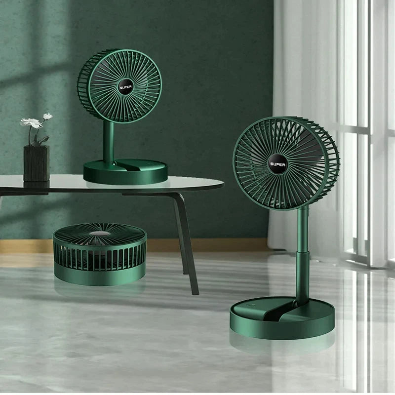 Foldable USB Desktop Fan – Portable & Rechargeable for Home, Office & Dormitory