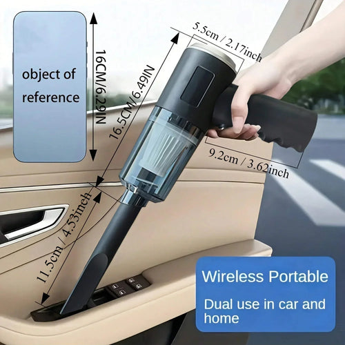 120W Cordless Handheld Vacuum Cleaner – 5500Pa Suction, HEPA Filter, USB-C Charging | Home & Car