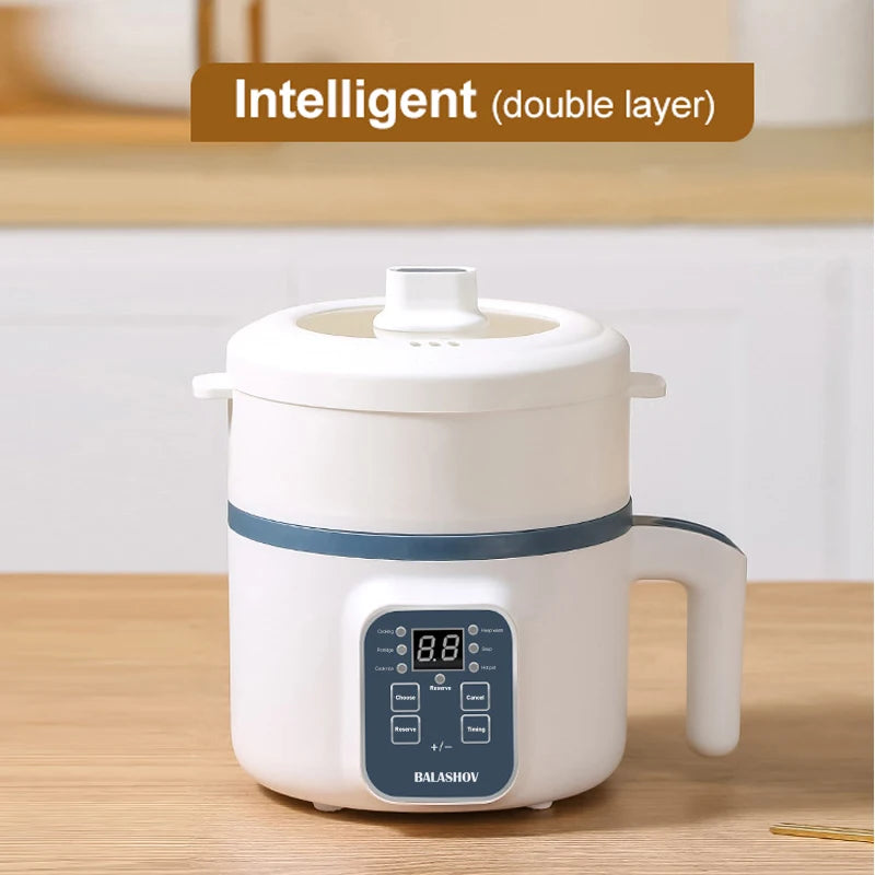 1.7L Electric Rice Cooker – Non-Stick, Multi-Function, Single & Double Layer