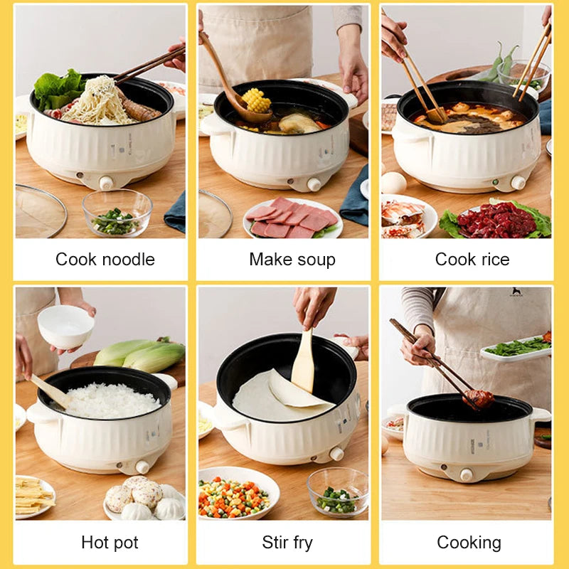Electric Multi-Cooker with Non-Stick Pan – Rice, Soup & Hotpot | 1.7L, 2.7L & 3.2L