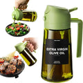 470ml 2-in-1 Glass Oil Sprayer & Dispenser – Dual Spray Modes