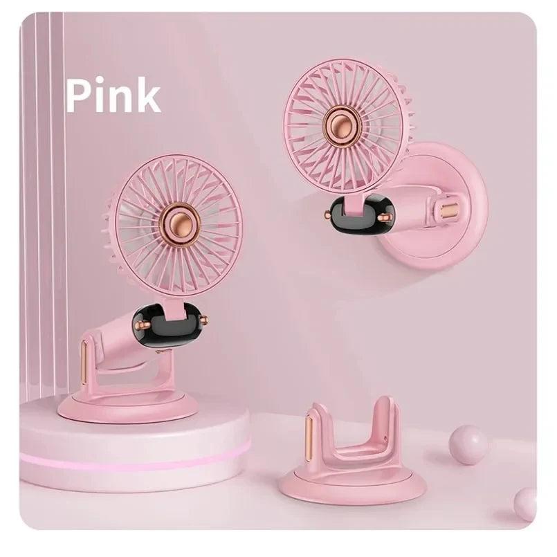 3-in-1 Portable Neck Fan & Handheld Fan – 5 Speeds, LED Display, Phone Stand