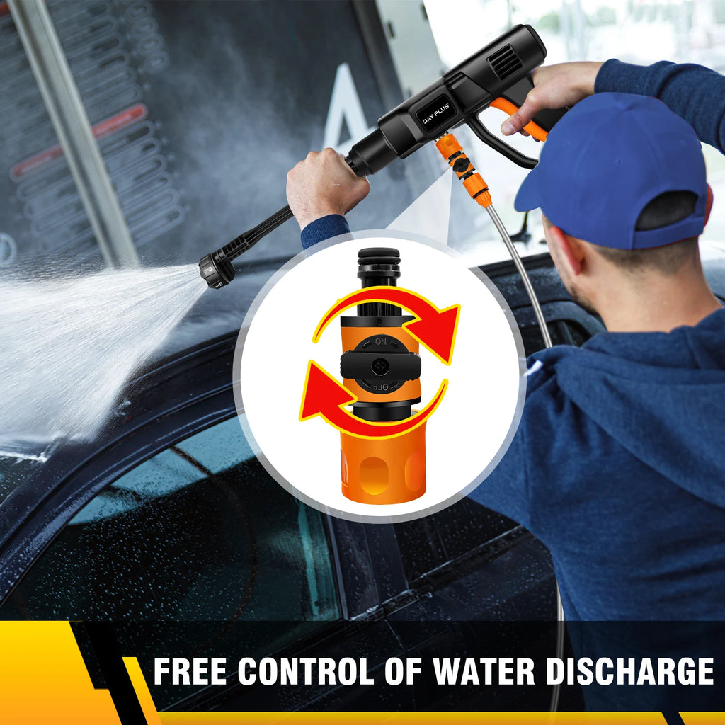 Cordless Pressure Washer – 6-in-1 Nozzle, Brushless Motor & 4.0Ah Battery