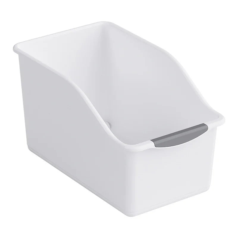 Curved Plastic Storage Bin – Multipurpose Home Organiser for Cleaning Supplies