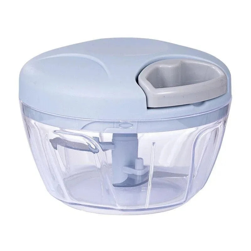 Manual Garlic Chopper & Vegetable Mincer – Pull-Cord Crusher, 500ml & 900ml