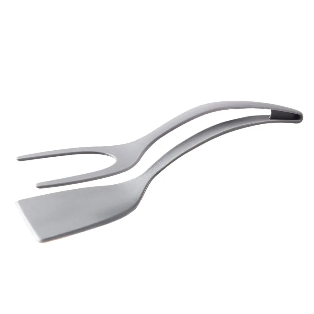 2-in-1 Flip Tongs & Spatula – Non-Stick Kitchen Turner for Eggs, Steak & Pancakes