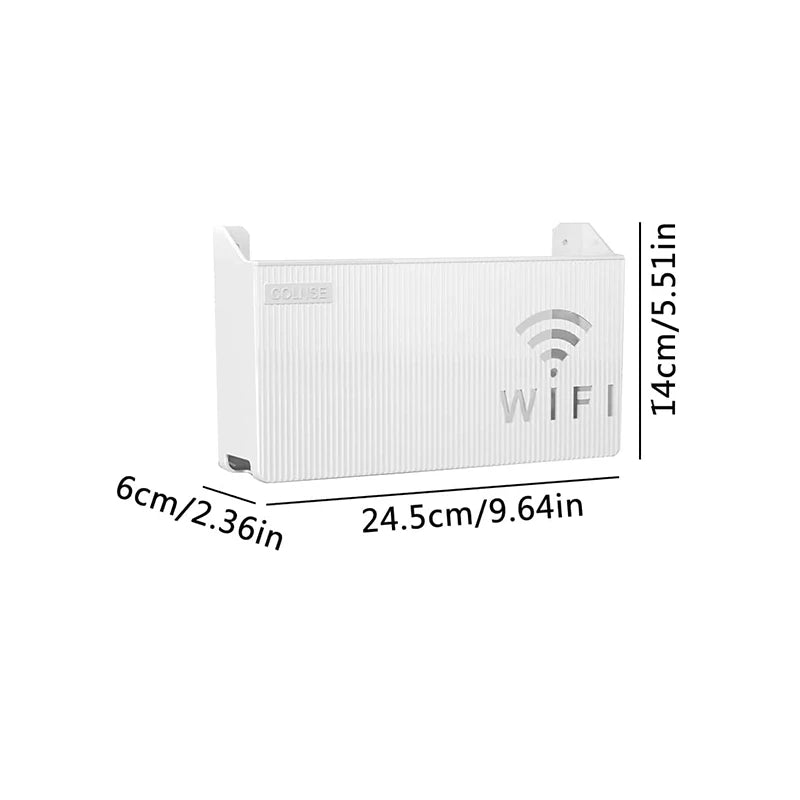 Router & TV Set-Top Box Storage Rack – Cable Management Shelf