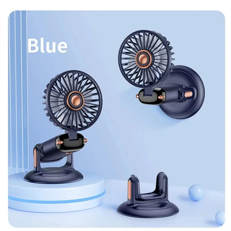 3-in-1 Portable Neck Fan & Handheld Fan – 5 Speeds, LED Display, Phone Stand