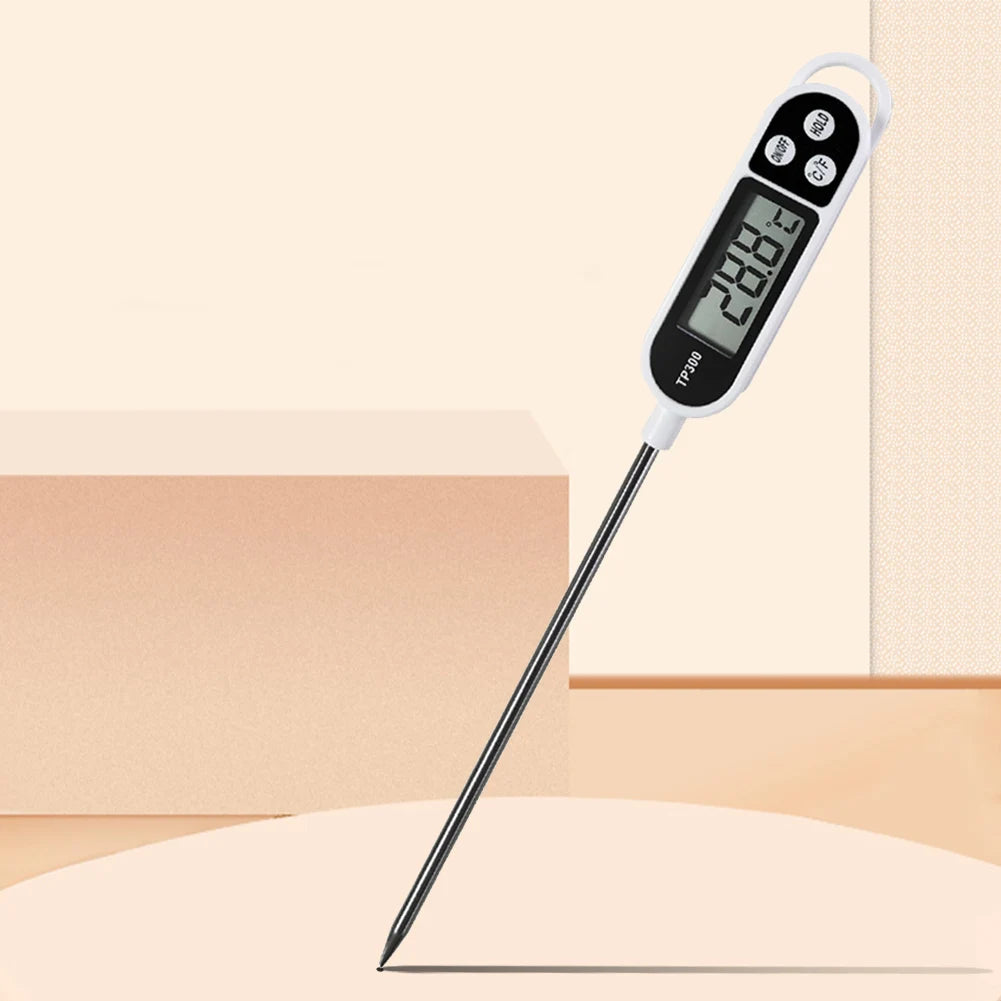 TP300 Electronic Food Probe Instant Read Digital Temperature Measuring Tool Digital Milk Thermometer for Meat /Cooking /BBQ/Milk