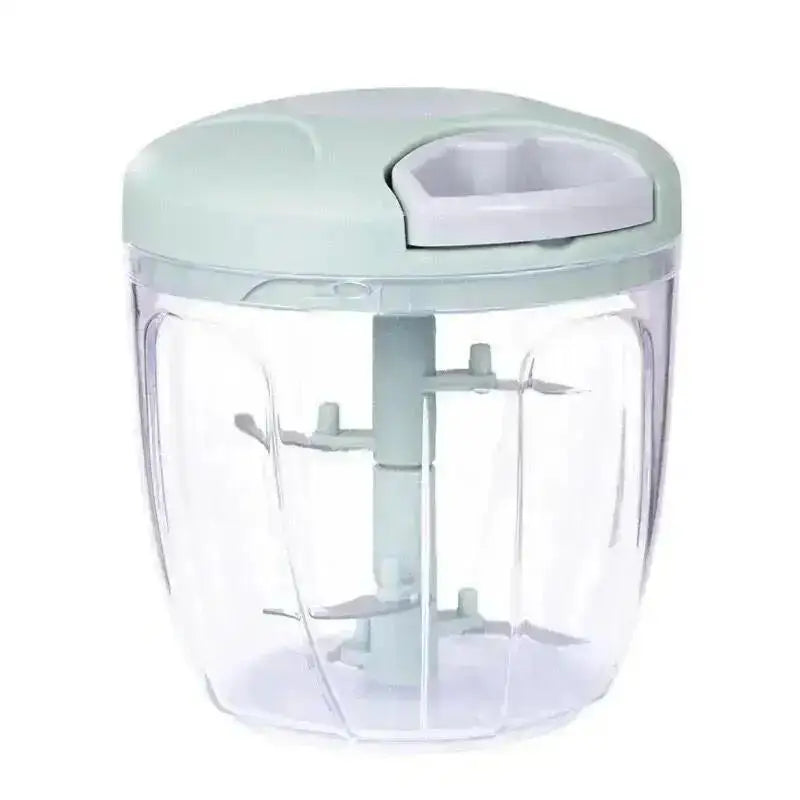 Manual Pull-Cord Garlic Chopper & Vegetable Slicer – 500ml & 900ml, CE Certified
