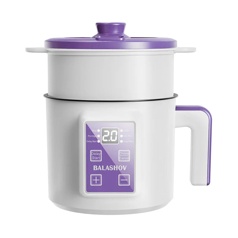 1.7L Mini Electric Rice Cooker – Non-Stick, Multi-Function, Single & Double Layer