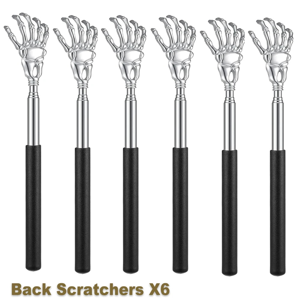 Telescoping Back Scratcher – Extendable Stainless Steel Scratcher & Massager for People & Pets