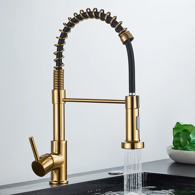 Pull-Down Kitchen Mixer Tap – Single Handle, 360° Rotation, 2-Way Spray
