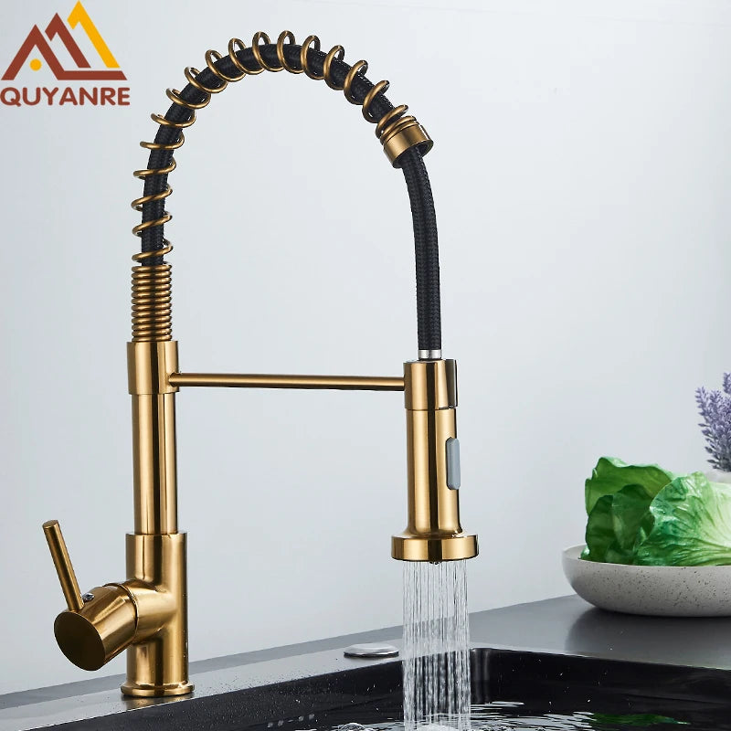 Pull-Down Kitchen Mixer Tap – Single Handle, 360° Rotation, 2-Way Spray