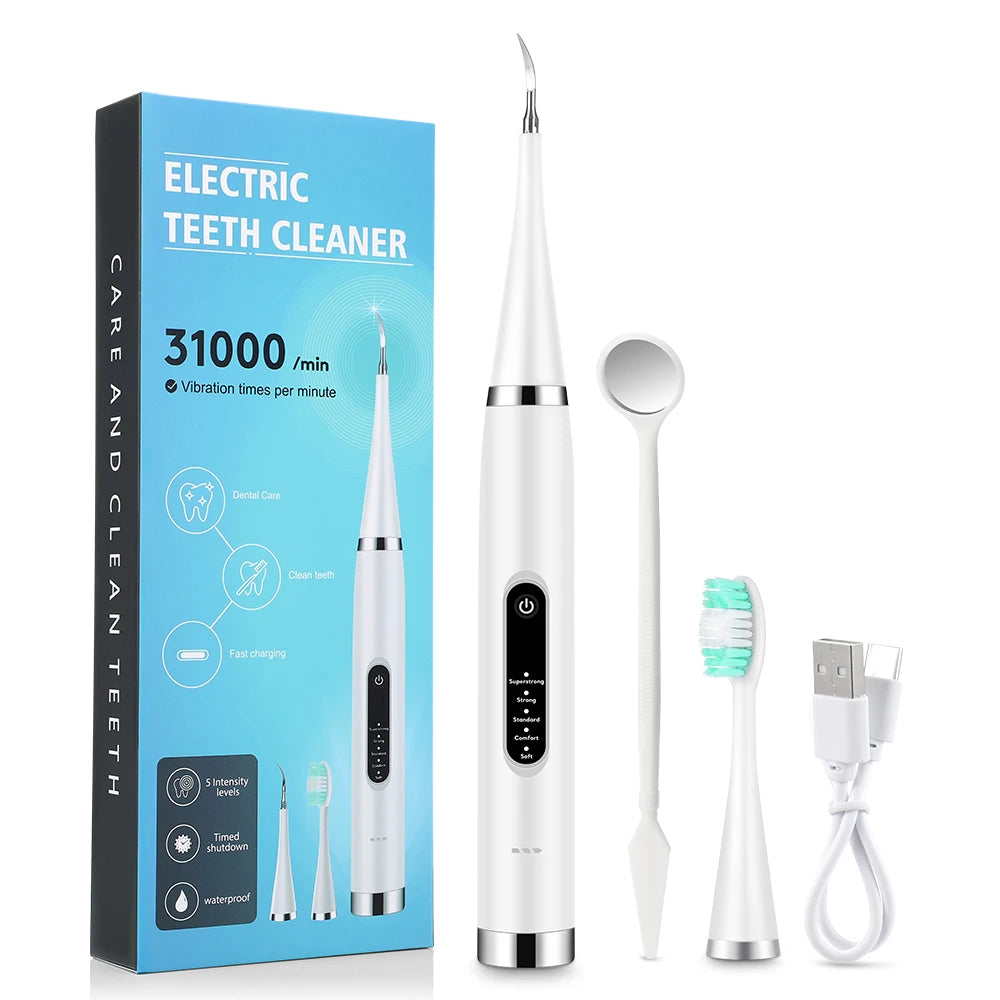 Electric Dental Scaler & Sonic Toothbrush – 5-Mode Teeth Whitening Cleaner