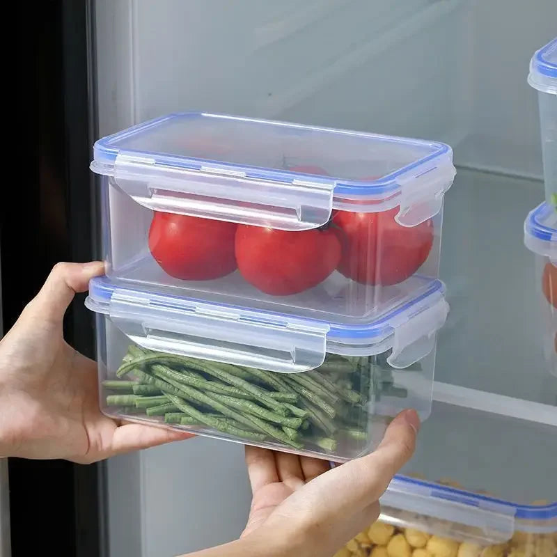 Sealed Plastic Food Storage Box with Lid – Microwave Safe Lunch Box