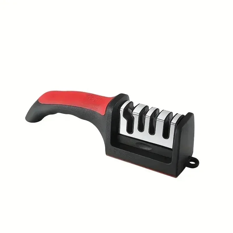 3-Stage Handheld Knife Sharpener – Quick Sharpening Tool with Non-Slip Base