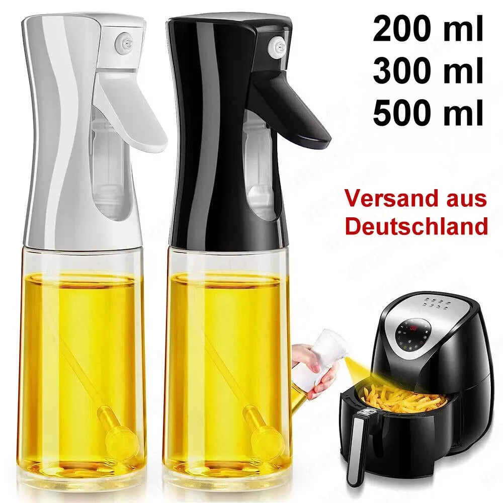 Oil Spray Bottle for Cooking – Reusable Mist Sprayer for Olive Oil & Vinegar (200ml, 300ml, 500ml)