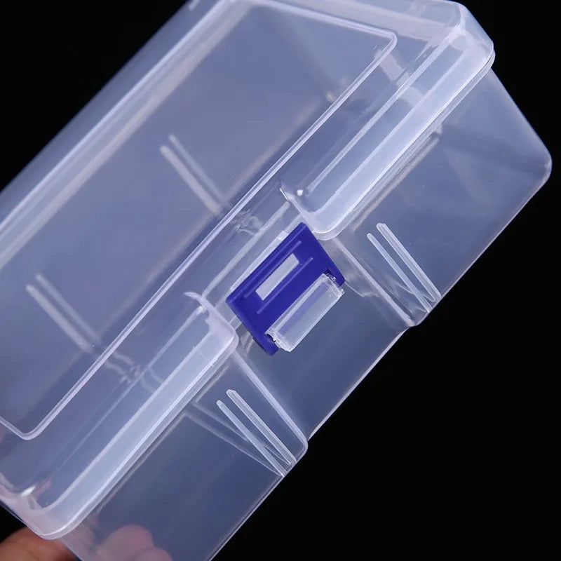 Clear Rectangular Plastic Storage Case with Lockable Lid – Dustproof & Waterproof
