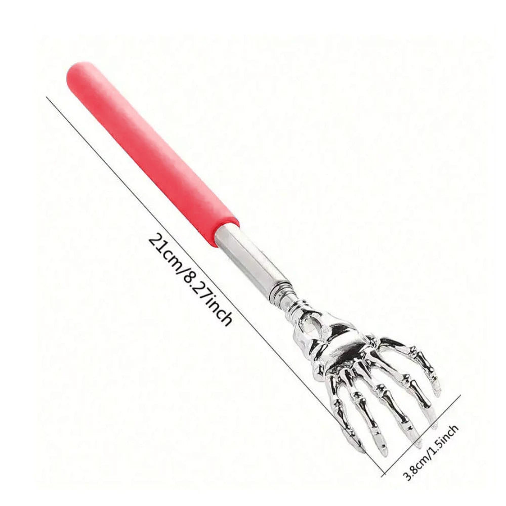 Telescoping Back Scratcher – Extendable Stainless Steel Scratcher & Massager for People & Pets