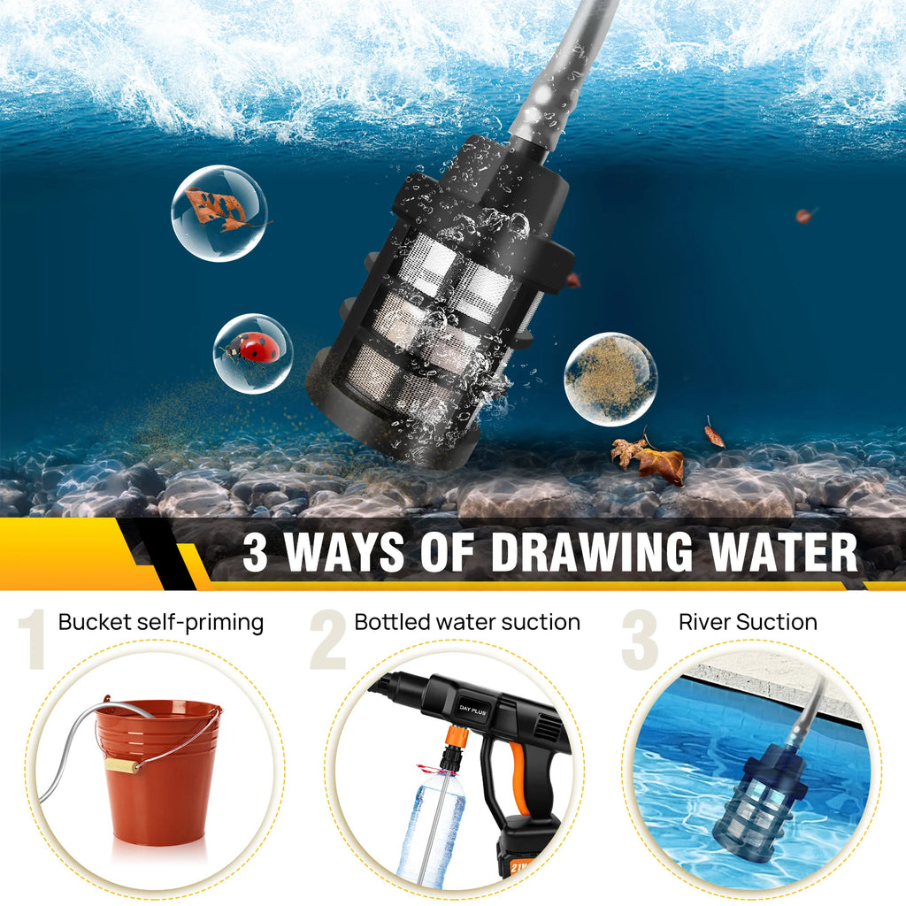 Cordless Pressure Washer – 6-in-1 Nozzle, Brushless Motor & 4.0Ah Battery