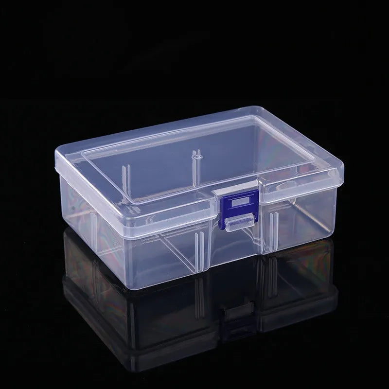 Clear Rectangular Plastic Storage Case with Lockable Lid – Dustproof & Waterproof