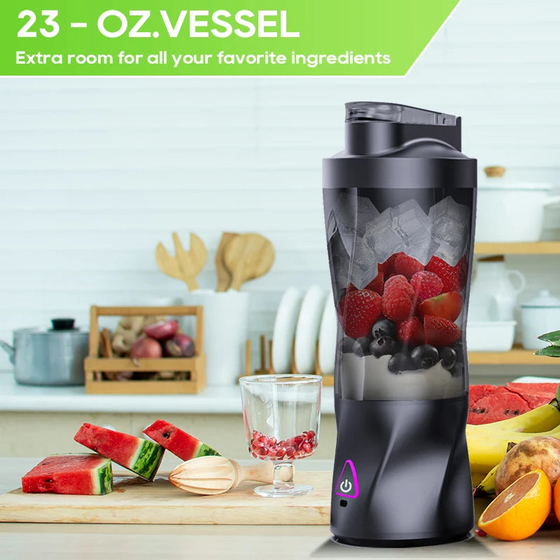 700ml Portable USB Rechargeable Blender – Smoothies, Shakes & Juices On the Go