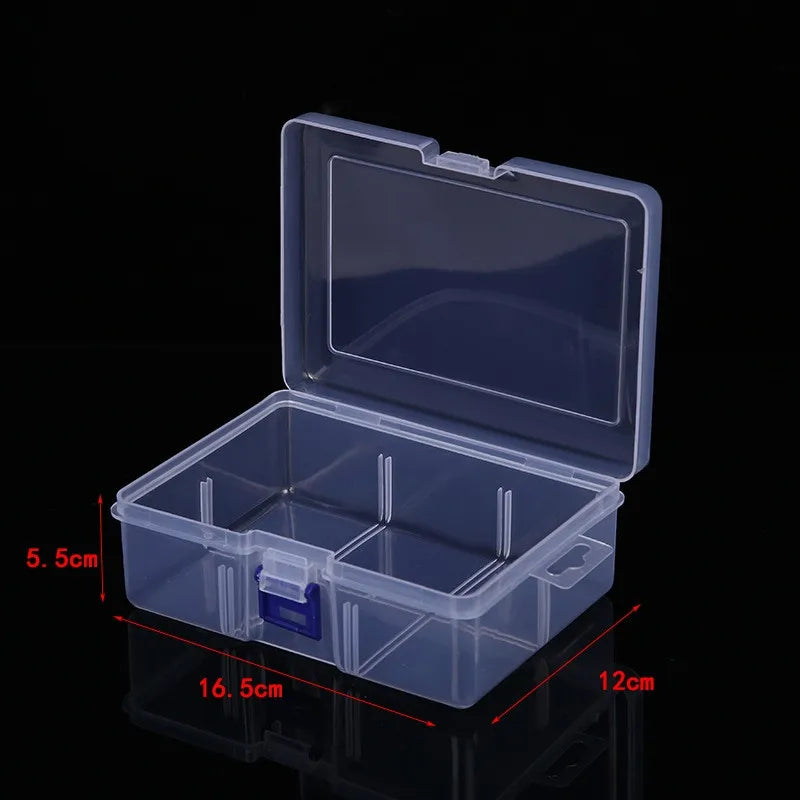 Clear Rectangular Plastic Storage Case with Lockable Lid – Dustproof & Waterproof